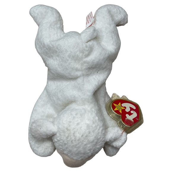 Ty Beanie Original Baby "Fleece" the White Lamb  RETIRED 3- 21- 1996 Pvc Pellets - Picture 4 of 7